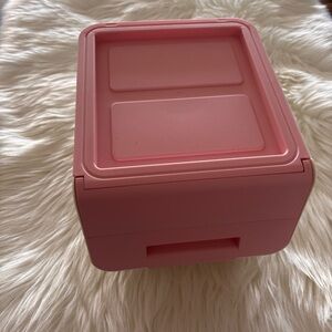 Pink Stackable Storage Box - Home Organization GUC